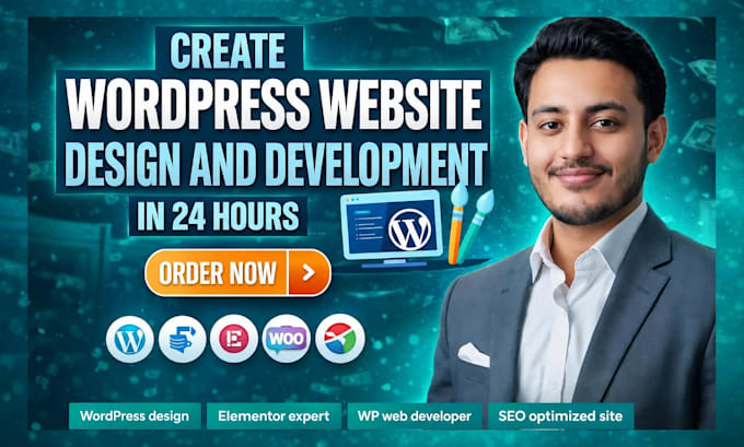 create wordpress website design and development