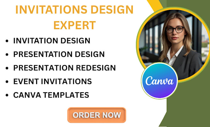 design editable canva for presentation, business card, invitations and more