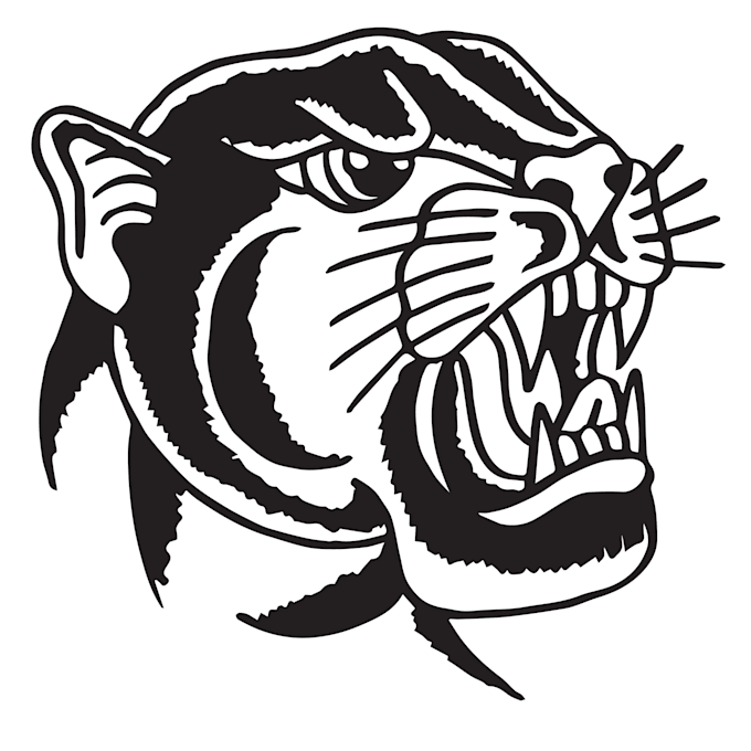 create a traditional tattoo panther