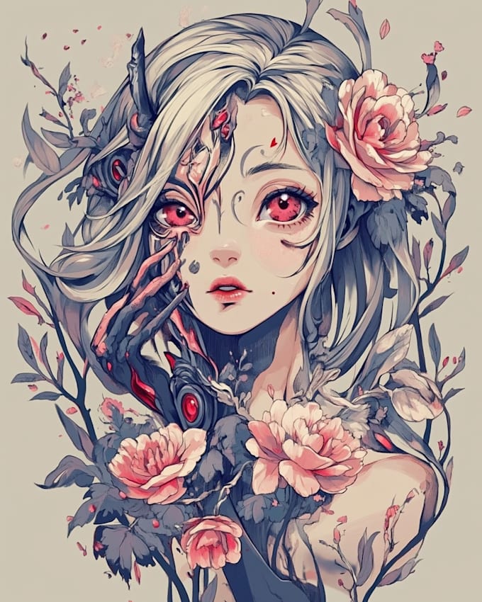 make an anime tattoo designs flash sheet