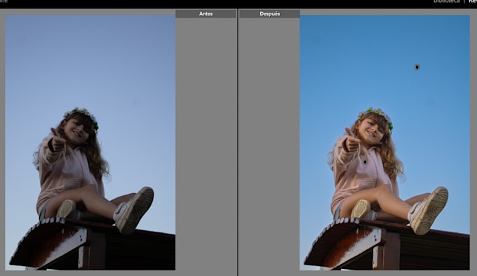 natural portrait retouch for photobook and social media
