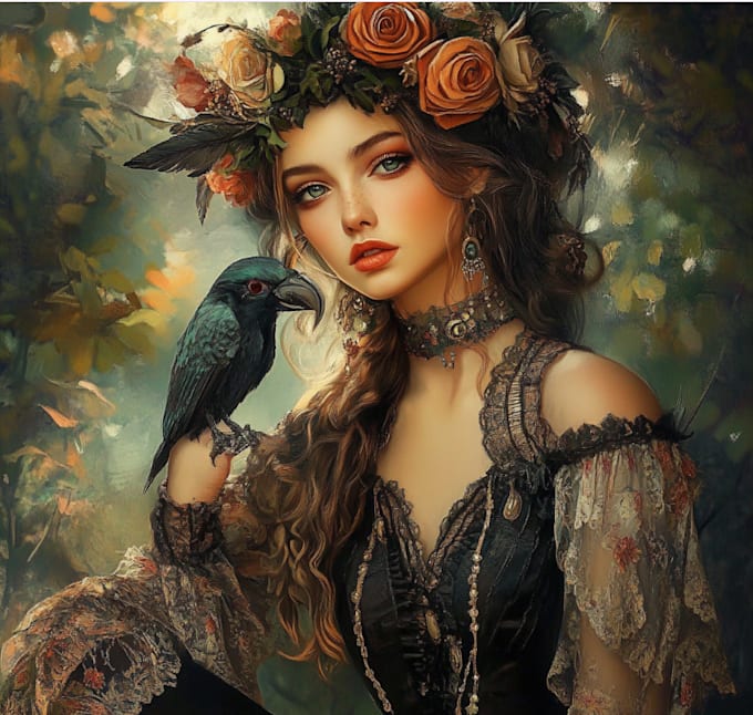 paint a realistic or fantasy portrait