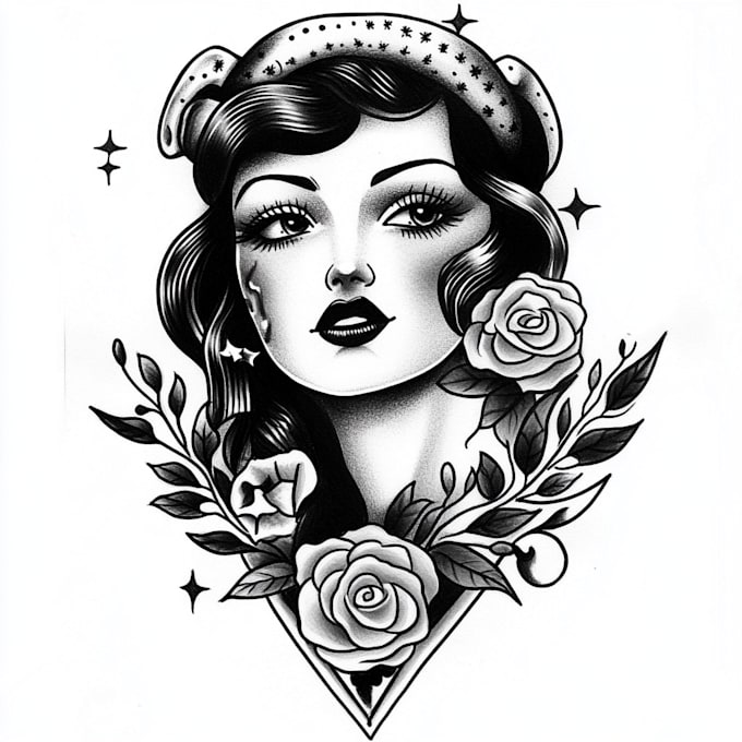 create unique custom geometric tattoo design