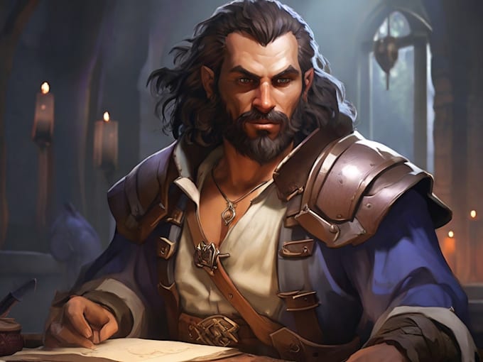 do character art, dnd, and game art