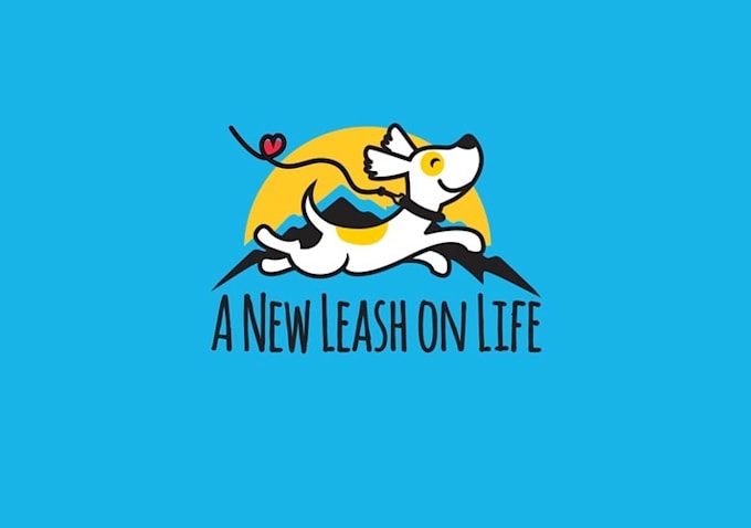 design bright energetic dog walker pet sitter logo