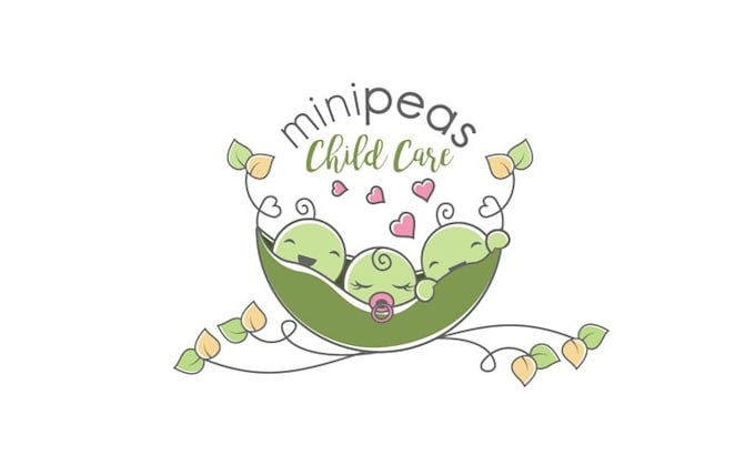 design exceptional little peas child care logo