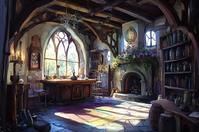 Create a environment concept art for you game by Viriostnaes | Fiverr