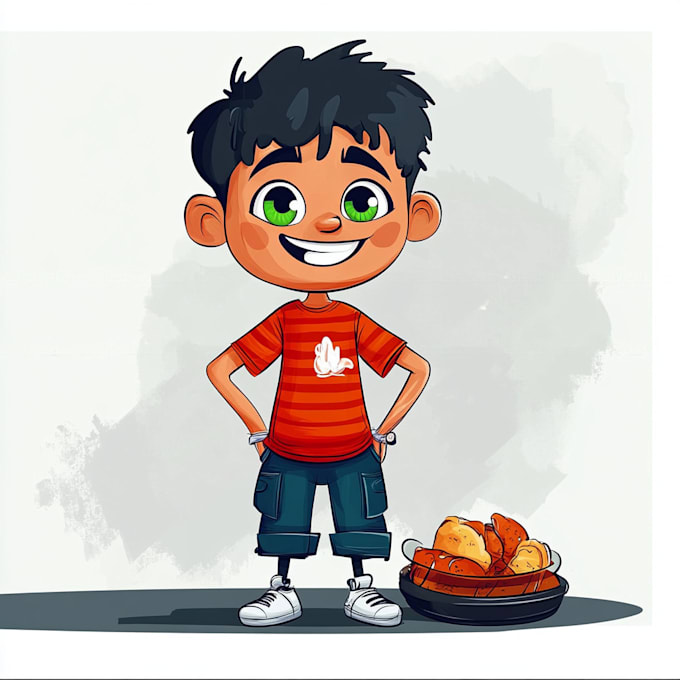 make a cartoon character design