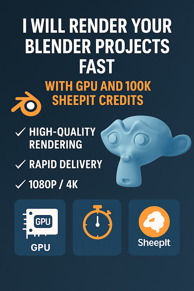 render your blender project in 4k or 1080p fast with GPU and sheepit priority