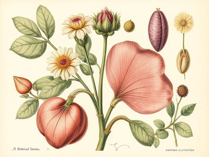 do botanical and anatomical scientific illustrations
