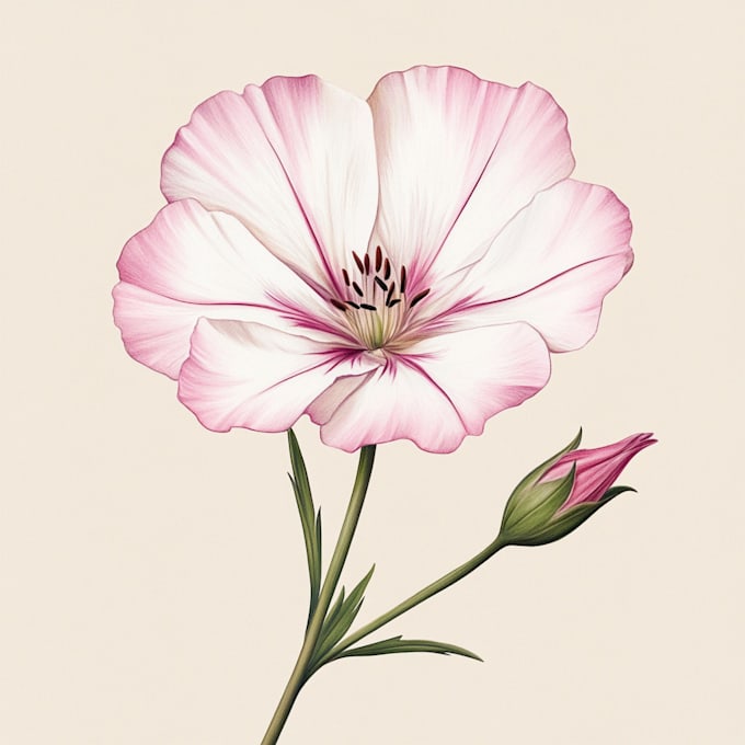 create a botanical watercolor illustration