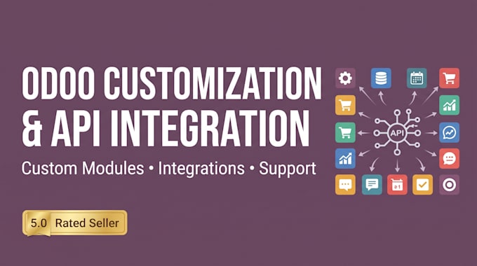 customize odoo, build custom modules and integrate apis