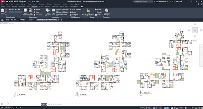 create professional floor plans in autocad or revit for builders, contractors
