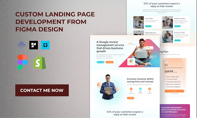Design ui ux custom shopify landing page, product page using a ...