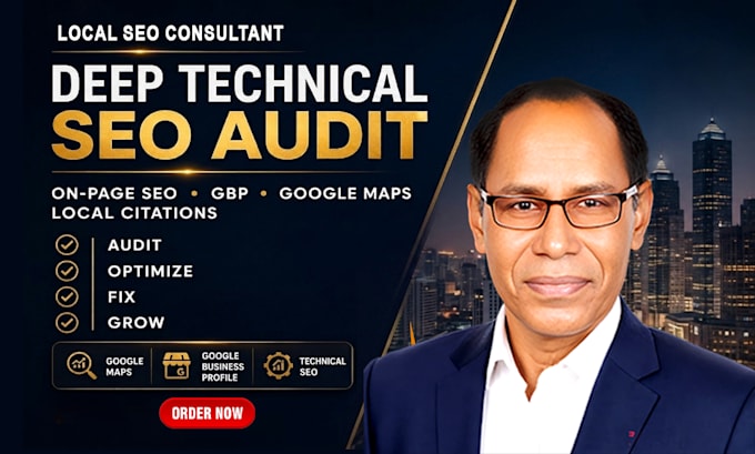 do a deep technical audit for on page seo gbp google maps and local citations