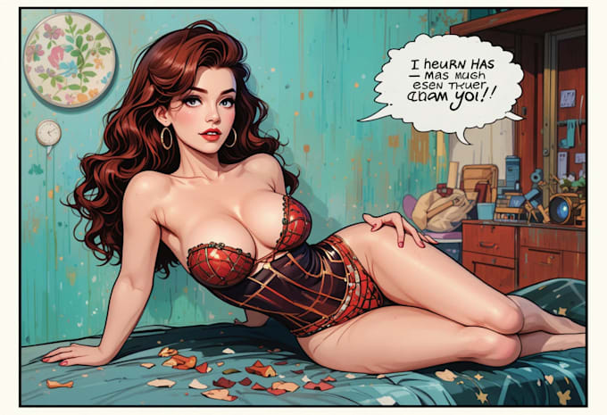 design pin up art for any purpose