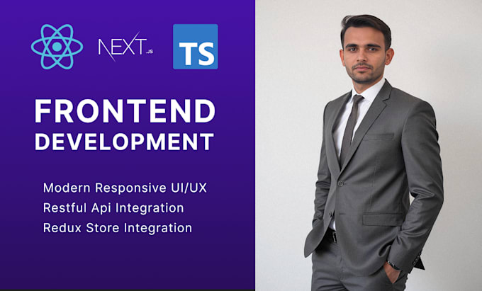 build modern react, nextjs typescript frontend applications