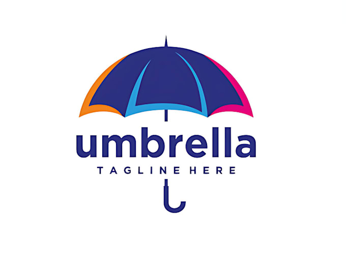 design modern beautiful umbrella logo