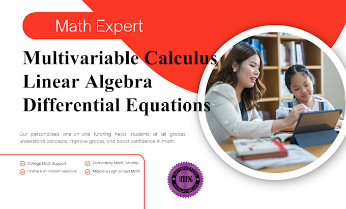 help you in linear algebra, differential equations and multivariable calculus