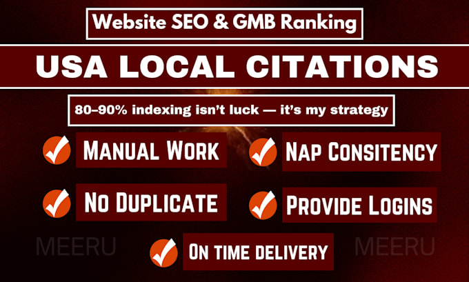 do top 300 USA local citations and directory submission