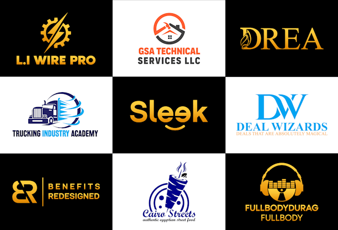 make initial minimalist stunning business brand logo design