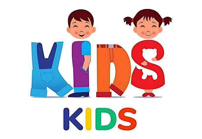 make a modern childcare, children, daycare, kids logo and any graphics design