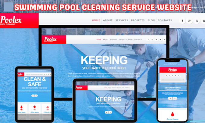 pool cleaning website swimming pool website pool renovation construction website