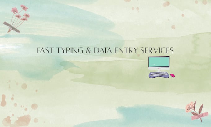 do fast typing and accurate data entry in excel, word etc