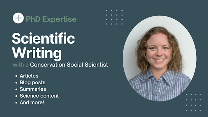 write posts and articles as a conservation social science phd