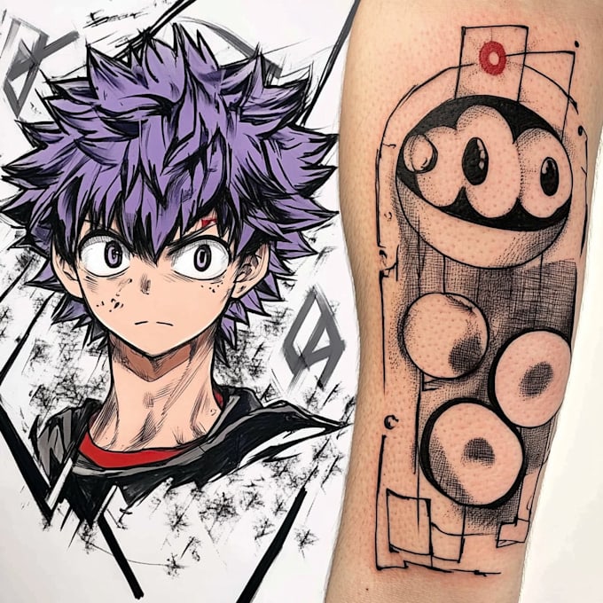 create a tattoo design of tattoo sleeve
