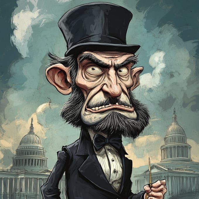 create custom satirical gag cartoons or editorial cartoons