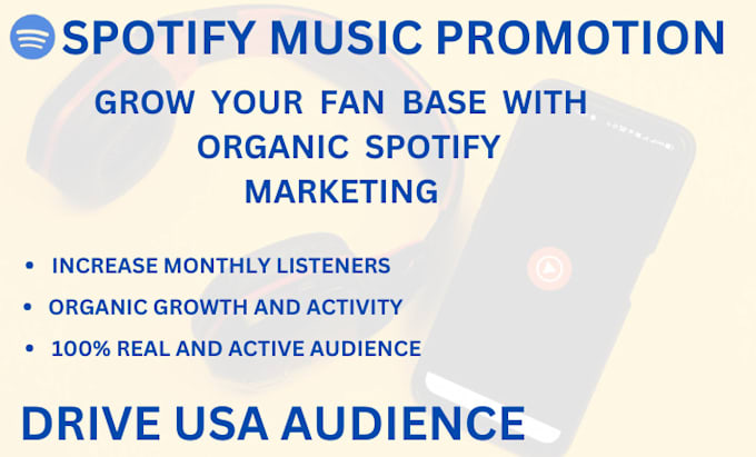 spotify music. worldwide promotion