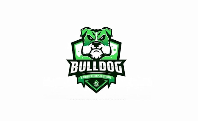 design captivating bulldog sanitization solutions logo