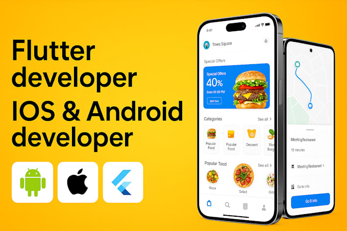Do mobile app design, android, ios app development, flutter mobile app ...