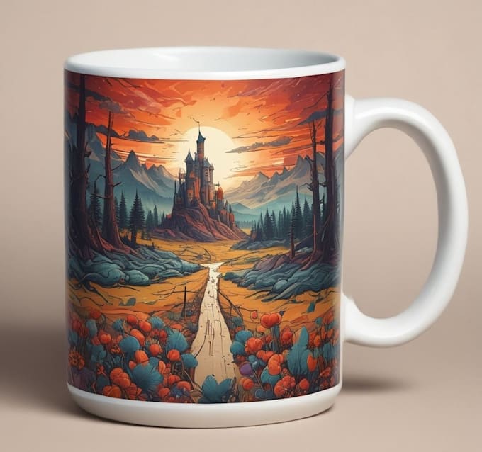 create custom coffee mug designs with amazing typography