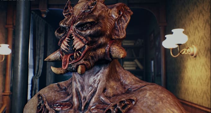 Do alien character, fix 3d monsters creature file,ue5 humanoid model ...