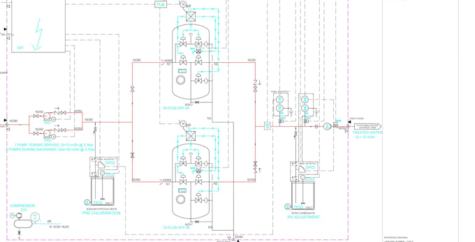 design professional pfd or flow diagrams for oil and gas processes
