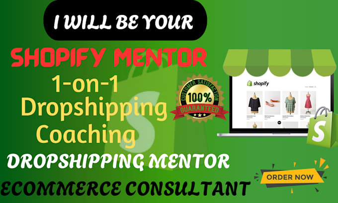 be your shopify dropshipping mentor, dropshipping coach, ecommerce consultant