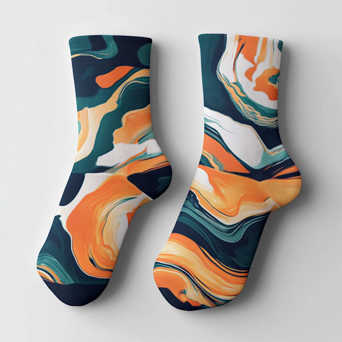 custom art and patterned socks for you