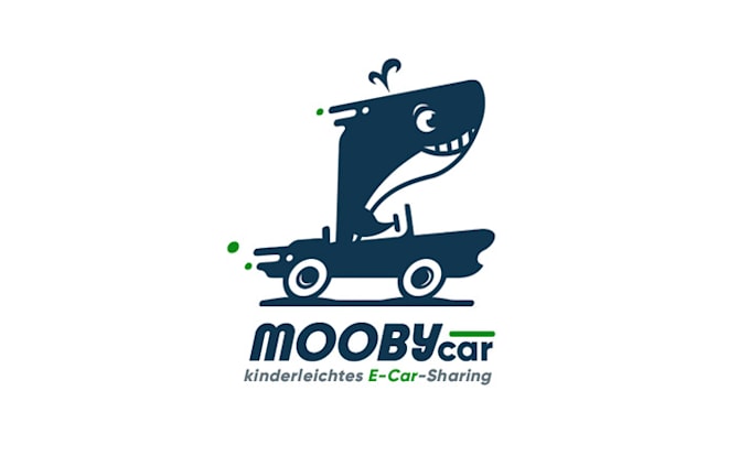 design traditional e car sharing platform logo