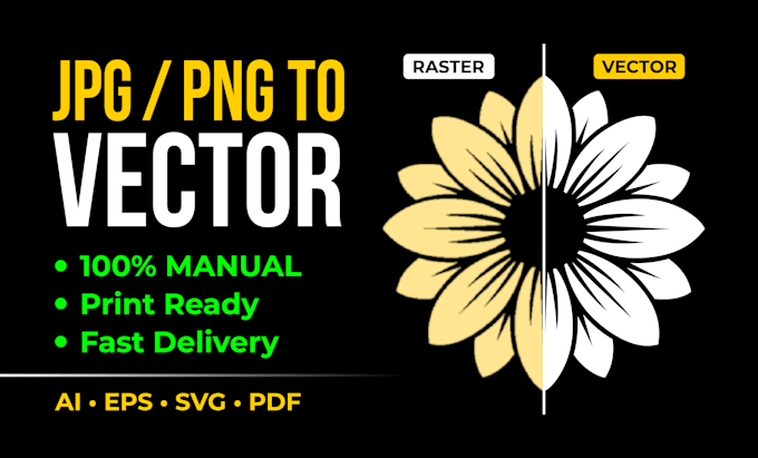 convert jpg jpeg png to editable PDF or vector files