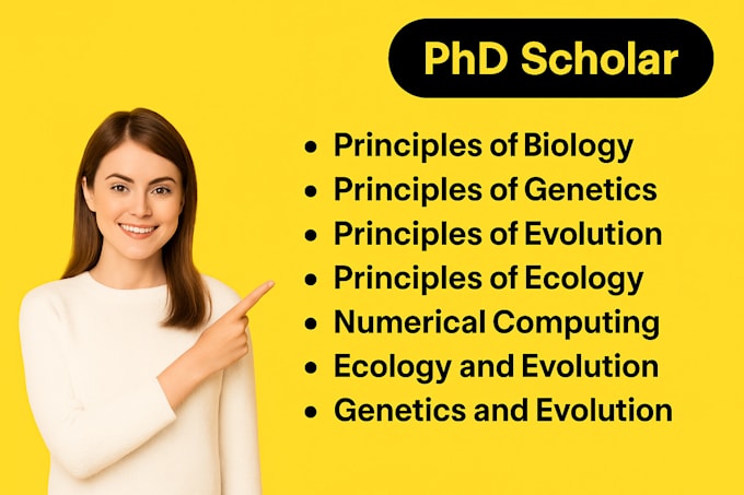 assist in principles of biology genetics ecology evolution numerical computing