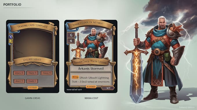 Create your rpg playing card tabletop tcg board game with rules and box ...