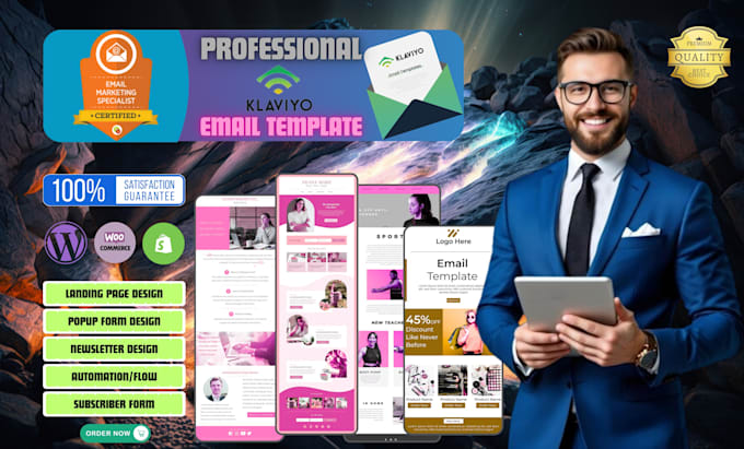 design klaviyo pro email template for campaign