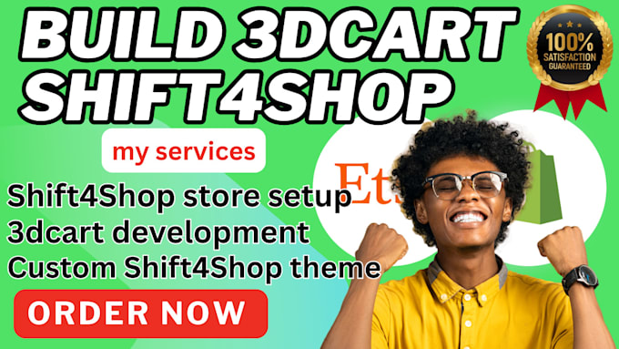 Build 3dcart shift4shop website design create ecommerce website store