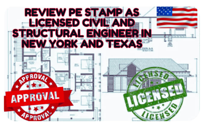Pe stamp and seal floor plan architectural drawings city permit in usa ...