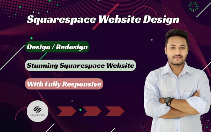 do squarespace website design or redesign and can use custom code in squarespace