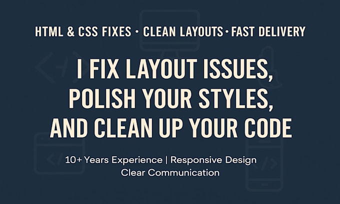 make small frontend code fixes