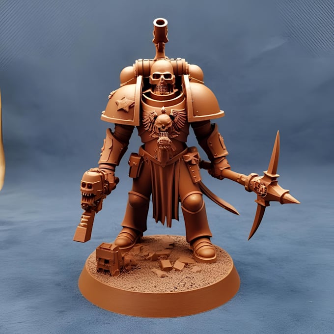 make custom 3d miniature model 3d sculpture 3d warhammer for 3d printing