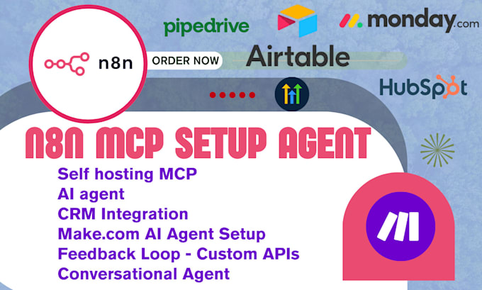 self hosting mcp ai agent setup with make com, feedback loop and CRM integration